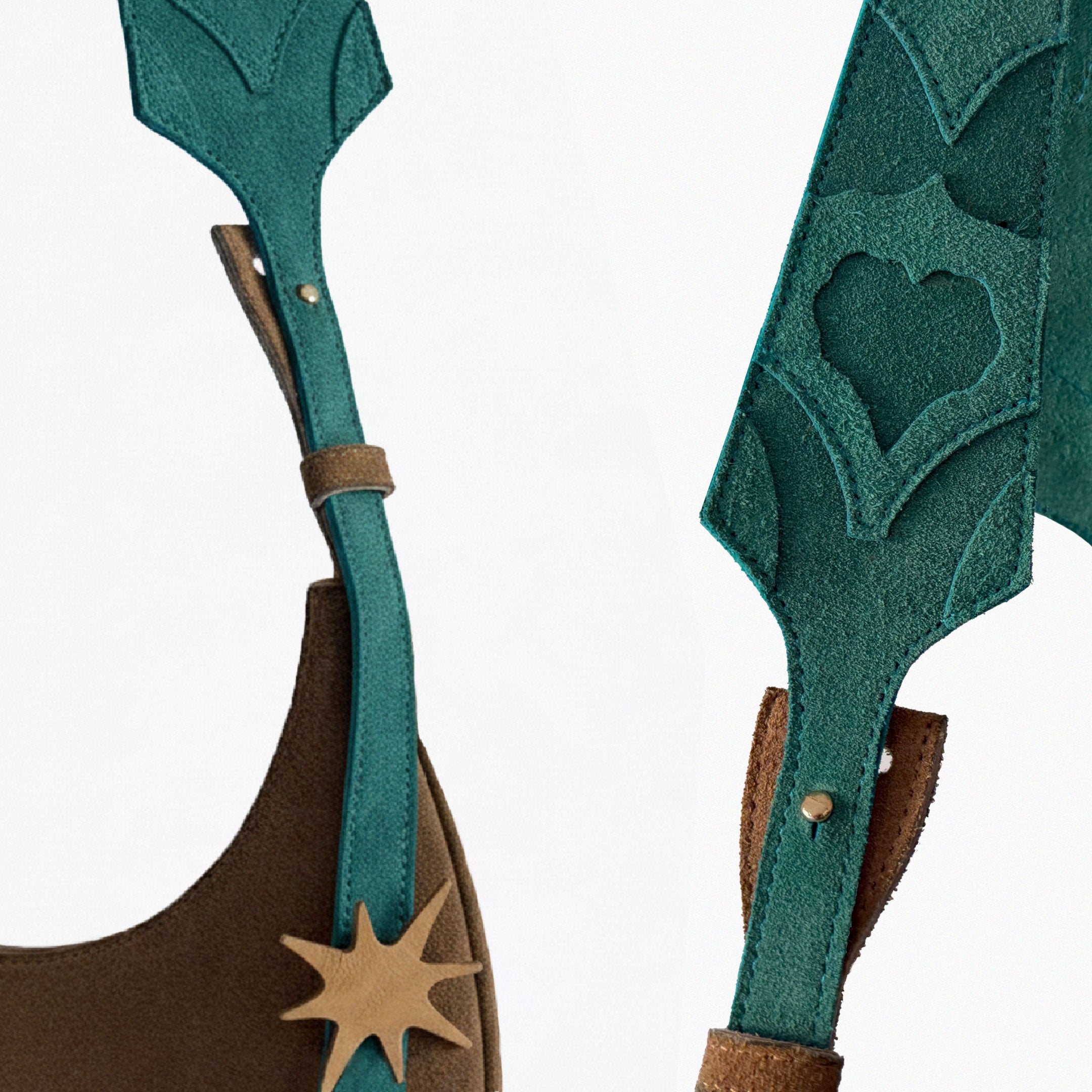 Rouh Bag - Dark Cyan X Beige